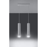 Demet Habek My Lights Mylights Beyaz Metal LED Avize Beyaz LED Ampullü Ikili Sırsalı - 1