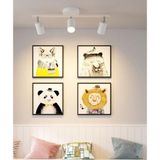 Demet Habek My Lights Mylights Beyaz Üçlü LED Spot LED Avize LED Aplik Hareketli Panasonıc LED Ampullü Gün Işığı Ampul - 1