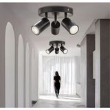 Demet Habek My Lights Mylights Modern Üçlü Metal LED Spot Günışığı Ampullü Hareketli Avize - Siyah