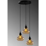 Demet Habek My Lights Mylights Rustik Sarkıt Avizebal Cam Vintage Avize Oda Salon Koridor Yatak Odası Genç Odası Avize Üçlü Avize