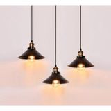 Demet Habek My Lights Retro Rustik Vintage Masa Üsüt Tezgah Üstü Sırlı Avize Metal Avize - Siyah