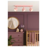 demet habek mylights 3lü üçlü Pembe Gövde Küre Hareketli Başlık GU10 Tasarruflu Led Tavan Spot Avize Çocuk Bebek Odası