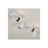 demet habek mylights Dörtlü Led Spot Tavan Avize Mat Beyaz 4lü Hareketli Başlıklı Ray Spot Lamba |Os ram Ampullü 1 Metre Mafsallı Tavan Aplik GU10 Duy Modern Duvar ve Tablo Üstü Aydınlatma