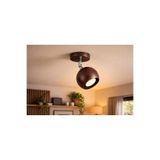 demet habek mylights Gu10 Hareketli Modern Tekli Küre Aplik Kahverengi Metal Os ram Tasarruflu LED Ampül 3000k
