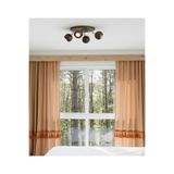 demet habek mylights GU10 OS RAM TASARRUFLU LED AMPÜL KAHVERENGİ DÖRTLÜ KÜRE HAREKETLİ LED SPOT TAVAN LAMBA AVİZE