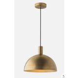 demet habek mylights Mylights Mat Altın Gold Eskitme Kaplama 30 Cm Metal Sarkıt Avize Retro Rustik Vintage Tekli Sarkıt