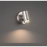 Demet habek mylights Panasonic gün isigi ampullü paslanmaz inox gövde Anahtarlı LED aplik LED spot Hareketli başlık tekli