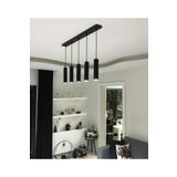 demet habek mylights Retro Rustik Sıralı Masa Üstü Beşli Sarkıt Avize Gu10 Led Ampul. Gün Isigi Dahildir