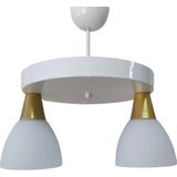 Demet Habek Mylights S Moder Beyaz Ikili Yubvarlak 30cm Avize