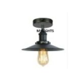 Demet Habek Mylights S Retro Mat Siyah Rustik Vintage Tavan Avize Tavan Armatür Kople Metal Üründür En 22cm