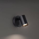 Demet habek Panasonic gün isigi ampullü paslanmaz siyah gövde anahtarlı LED aplik LED spot Hareketli başlık tekli MYL00351092
