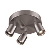 Demet. Habek Panasonic gün ışığı LED ampullü paslanmaz inox üçlü led avize ped apot hareketli başlıklar 30cm en MYL00351084