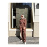 Demetaksoycollection KAHVERENGİ İKİLİ TESETTÜR TAKIM