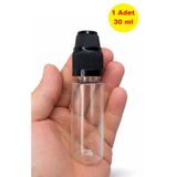 demethome 1 Adet 30 ml boş pet şişe İğne Uçlu tıpa Çocuk Kilitli Kapak Numune-likit-kolonya-parfüm-sıvı şişesi