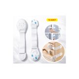 demethome 10 ADET Çocuk Bebek Güvenlik Çekmece Dolap Kapak Karavan Kilidi BEZ KİLİT