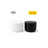 demethome 25 Ml Mini Boş Pomat-krem-kozmetik-ecza Kutusu 25 cc plastik krem kavanozu 5xsiyah + 5xbeyaz