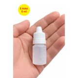 demethome 5 Adet 5 ml Boş Plastik likit-sıvı-aseton-kolonya Şişesi Kırılır Kapak şişe damla uçlu 5 cc