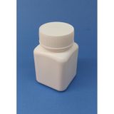 Demethome 50 ML Şişe Kare Numune-İlaç-Tarım-Ecza-Tablet-Hap-Kapsül Plastik Kutu Şişesi Adet Seçenekli