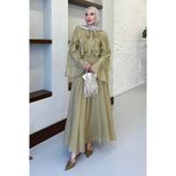 demet's collection DİANA Fırfırlı Şifon Kumaş İkili Etekli Takım