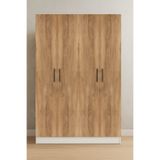 Demezler Home Modern 4 Kapaklı Ahşap MDF Gardırop 205x140x50 cm Elbise Dolabı Yatak Odası Dolabı