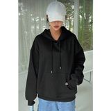 Demir Grup cc Erkek Uzun Kol Kapşonlu Basic Sweatshirt Hoodie - Siyah - L - XL - Standart