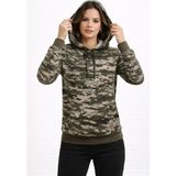 Demir Grup cc Kamuflaj Desenli 2 Iplik 4 Mevsim Kapüşonlu Kanguru Cepli Hoodie Sweatshirt - Kamuflaj - M