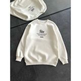 Demir Grup cc Kışlık Bisiklet Yaka Ön ve Arka Baskılı Sweatshirt - Beyaz - L - XL - Standart