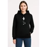 Demir Grup cc Nihilist Penguen Temalı Oversize Kapüşonlu Sweatshirt - Siyah - L - XL - Standart