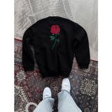 Demir Grup cc Oversize Üç Iplik Bisiklet Yaka Baskılı Sweatshirt - Siyah - L - XL - Standart