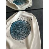 Demir Grup cc Üç Iplik Bisiklet Yaka Baskılı Sweatshirt - Beyaz - L - XL - Standart