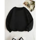 Demir Grup cc Üç Iplik Biskilet Yaka Basic Sweatshirt - Siyah - L - XL - Standart