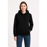 Demir Grup cc Üç Iplik Kapüşonlu Kanguru Çepli Sweatshirt Hoodie - Siyah - L - XL - Standart