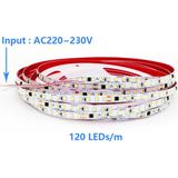 Demir Led 220 Volt Şerit LED Dim Edilebilir 10 cm De Bir Kesilebilir Gün Işığı IP65 Şerit LED (5 Metre)