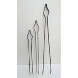 Demir Maşa - Mangal Soba Maşası - Şömine Maşası Ateş Maşası 3 Boy 3'Lü Set 40-50-60Cm
