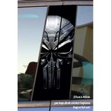 Demir Maske Sticker - Yan Kapı Direk Kaplama Folyosu - 2 Adet Sol Sağ Sticker Set