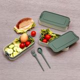 Demirdengelsin 3 Katlı Beslenme Kutusu, Yemek Taşıma Kabı, Kaşık Çatal Dahil, Sefer Tası, Yeşil, 420 ml, BPA-Free