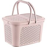 DEMİREL PLASTİK 71302 Maxımo Rattan Piknik Sepeti 28lt