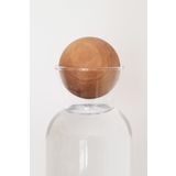 Demirhan Home Ahşap Kavanoz Kapağı 7.5 Cm Top Kapaklı Kavanoz Kapağı Karaf Kapağı Çok Amaçlı Ahşap Küre Top
