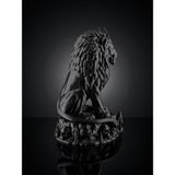 Demirhan3D 🦁💀 Aslan Necro Figür Siyah 11 cm | Pla 3D Baskı Dekoratif Koleksiyon Biblosu | Gotik Tasarım