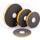 Demiriz Yapışkanlı Polietilen Sünger Şerit 2*25 mm (10 Metre) - Siyah - 10 MT