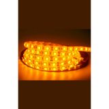 DEMİRLED 12 Volt 5050 Dış Mekan Şerit Led 3 Çipli Sarı ( Amber ) Metrede 60 Led IP65 (5 Metre)