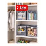 DEMİROĞLU EV TEKSTİL 2,li paket puantiyeli dolap düzenleyici kutu raforganizer önü şefaf pvc 30x30x30
