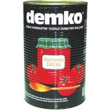 Demko 4300 gr Domates Salçası Organik Tuzsuz ve Konsantre Türkiye Menşeli Lezzet - 4,3 kg