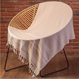 Demmex Pamuk Peştemal Banyo Plaj Havlusu, 180X90CM, 450GR, Fıstık peştemal - 180 x 90 cm - Bej