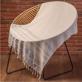 Demmex Pamuk Peştemal Banyo Plaj Havlusu, 180X90CM, 450GR, Fıstık peştemal - 180 x 90 cm - Gri