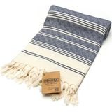 Demmex Pamuk Peştemal Banyo Plaj Havlusu, 180X90CM, 450GR, Fıstık peştemal - 180 x 90 cm - Lacivert