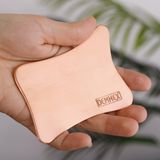 DEMMEX Saf Bakır Yüz Masajı, Gua Sha Yüz Masaj Aleti, Ölü Cilt Kazıyıcı, 2 mm Kalınlıkta% 100 Saf Kaplamasız Bakır, Koyu Halkalar için Kan Akışını İyileştirir, Ölü Cildi Çıkarın, El Yapımı (Mat)