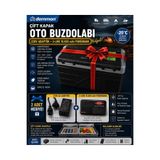 DEMMON 50 Litre Çift Kapak Oto Buzdolabı 12V 24V 220V AC ADAPTÖR+10.000 mah S-LİNK POWERBANK HEDİYELİ Araç,Karavan,Tır Soğutucu,Dondurucu