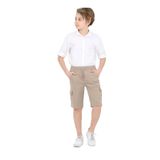 DEMOİSELLE KARGO CEPLİ ERKEK ÇOCUK KAPRİ ŞORT Krem 3-4 Yaş