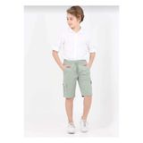 DEMOİSELLE KARGO CEPLİ ERKEK ÇOCUK KAPRİ ŞORT Yeşil 9-10 Yaş